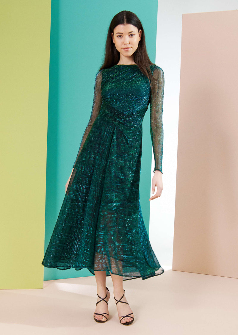 Emerald Voile Dress