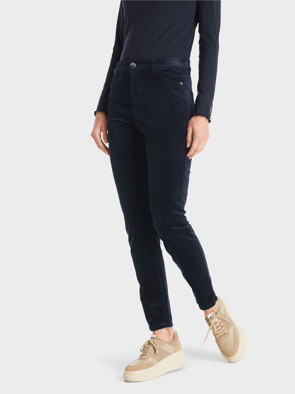 Navy Velvet Jeans
