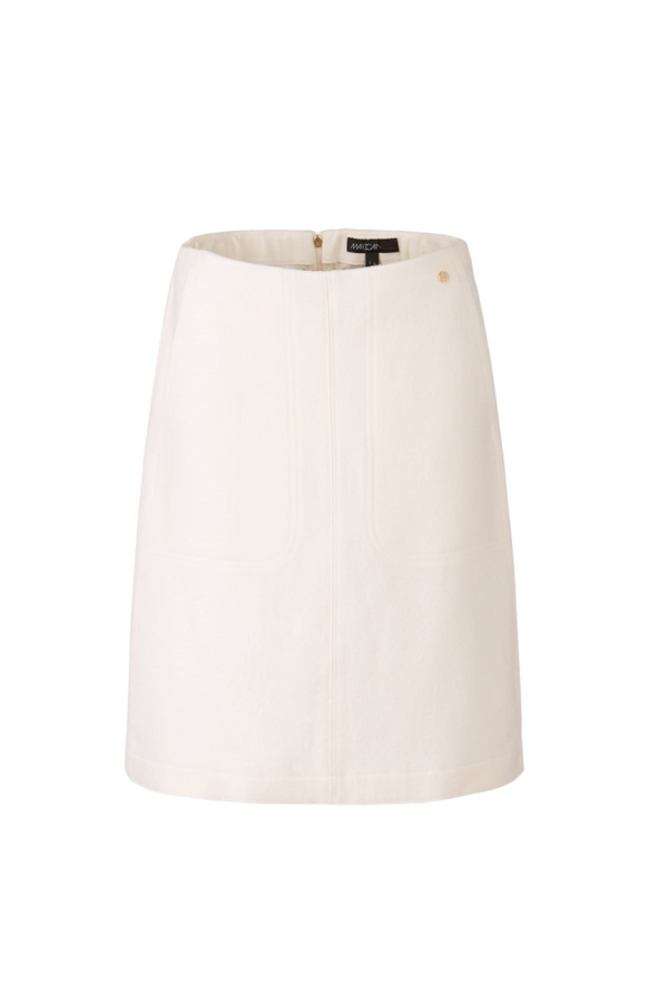 Winter White Jersey Skirt