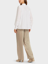 White Lace Detail Shirt