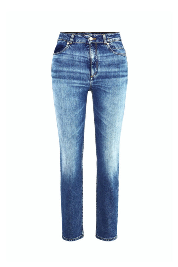 Blue Straight Leg Jeans