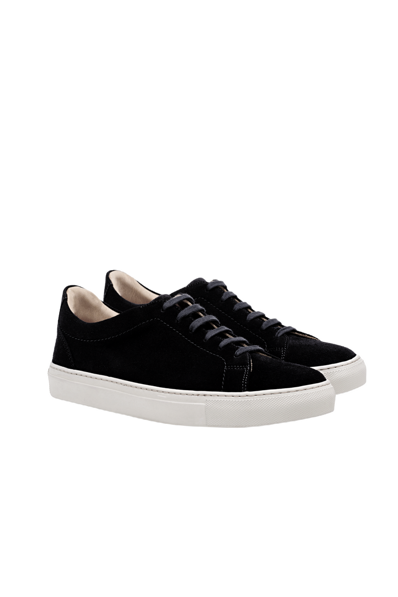 Black Suede Tennis Shoe